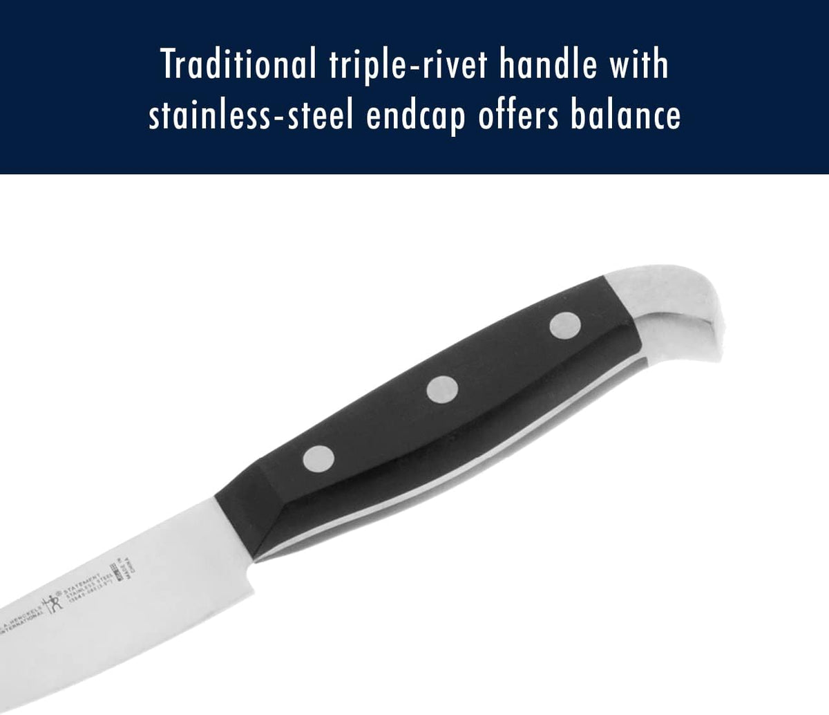 Statement 15-Pc Knife Block Set, Razor-Sharp, German Engineered | Informed by 100+ Years of Mastery. Dishwasher safe, Comfortable Grip Ideal for Everyday Cooking. High Quality Stainless Steel