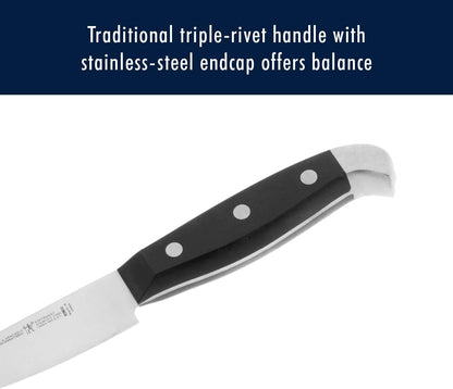 Statement 15-Pc Knife Block Set, Razor-Sharp, German Engineered | Informed by 100+ Years of Mastery. Dishwasher safe, Comfortable Grip Ideal for Everyday Cooking. High Quality Stainless Steel