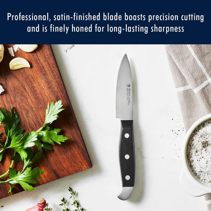 Statement 15-Pc Knife Block Set, Razor-Sharp, German Engineered | Informed by 100+ Years of Mastery. Dishwasher safe, Comfortable Grip Ideal for Everyday Cooking. High Quality Stainless Steel