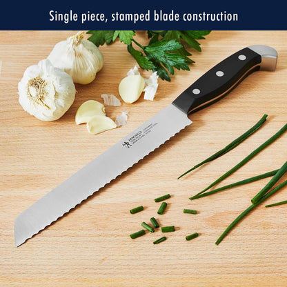 Statement 15-Pc Knife Block Set, Razor-Sharp, German Engineered | Informed by 100+ Years of Mastery. Dishwasher safe, Comfortable Grip Ideal for Everyday Cooking. High Quality Stainless Steel