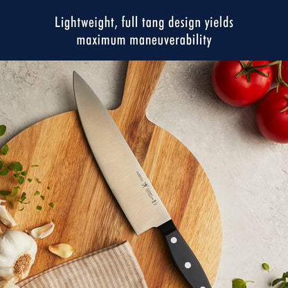 Statement 15-Pc Knife Block Set, Razor-Sharp, German Engineered | Informed by 100+ Years of Mastery. Dishwasher safe, Comfortable Grip Ideal for Everyday Cooking. High Quality Stainless Steel