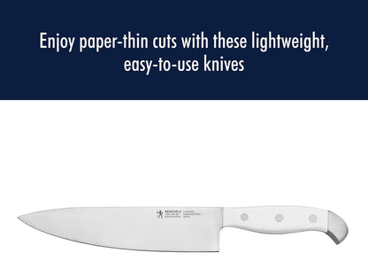 Statement 15-Pc Knife Block Set, Razor-Sharp, German Engineered | Informed by 100+ Years of Mastery. Dishwasher safe, Comfortable Grip Ideal for Everyday Cooking. High Quality Stainless Steel