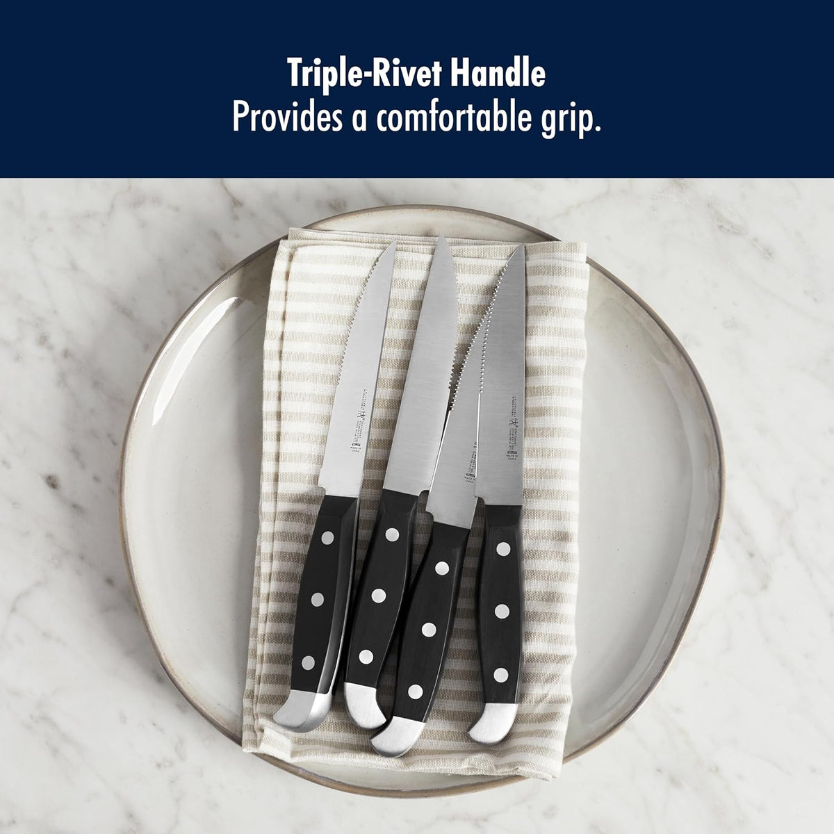 Statement 15-Pc Knife Block Set, Razor-Sharp, German Engineered | Informed by 100+ Years of Mastery. Dishwasher safe, Comfortable Grip Ideal for Everyday Cooking. High Quality Stainless Steel