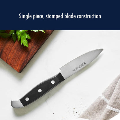 Statement 15-Pc Knife Block Set, Razor-Sharp, German Engineered | Informed by 100+ Years of Mastery. Dishwasher safe, Comfortable Grip Ideal for Everyday Cooking. High Quality Stainless Steel