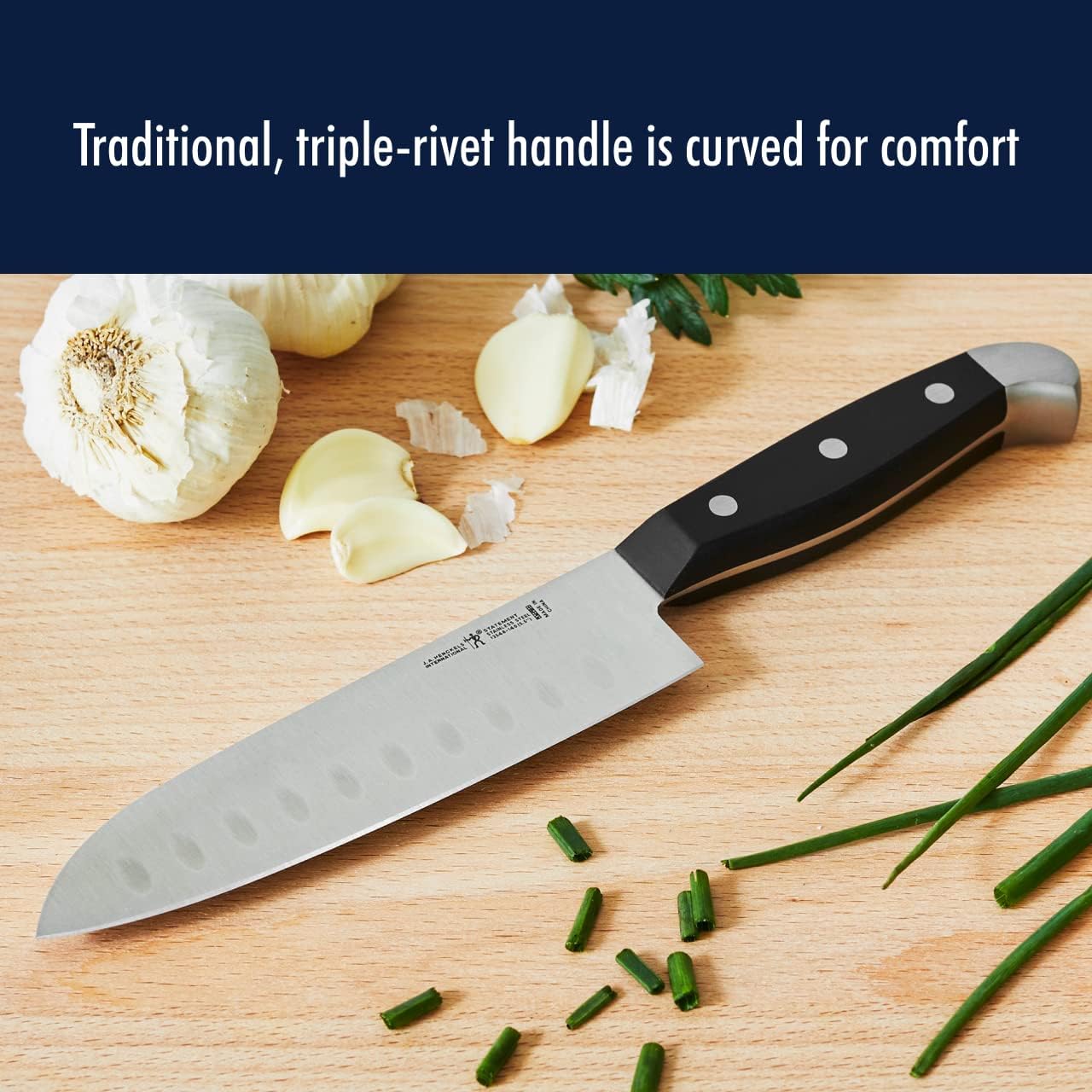 Statement 15-Pc Knife Block Set, Razor-Sharp, German Engineered | Informed by 100+ Years of Mastery. Dishwasher safe, Comfortable Grip Ideal for Everyday Cooking. High Quality Stainless Steel