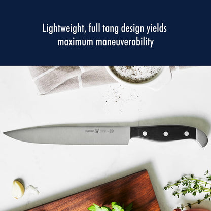 Statement 15-Pc Knife Block Set, Razor-Sharp, German Engineered | Informed by 100+ Years of Mastery. Dishwasher safe, Comfortable Grip Ideal for Everyday Cooking. High Quality Stainless Steel