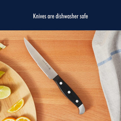 Statement 15-Pc Knife Block Set, Razor-Sharp, German Engineered | Informed by 100+ Years of Mastery. Dishwasher safe, Comfortable Grip Ideal for Everyday Cooking. High Quality Stainless Steel