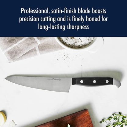 Statement 15-Pc Knife Block Set, Razor-Sharp, German Engineered | Informed by 100+ Years of Mastery. Dishwasher safe, Comfortable Grip Ideal for Everyday Cooking. High Quality Stainless Steel