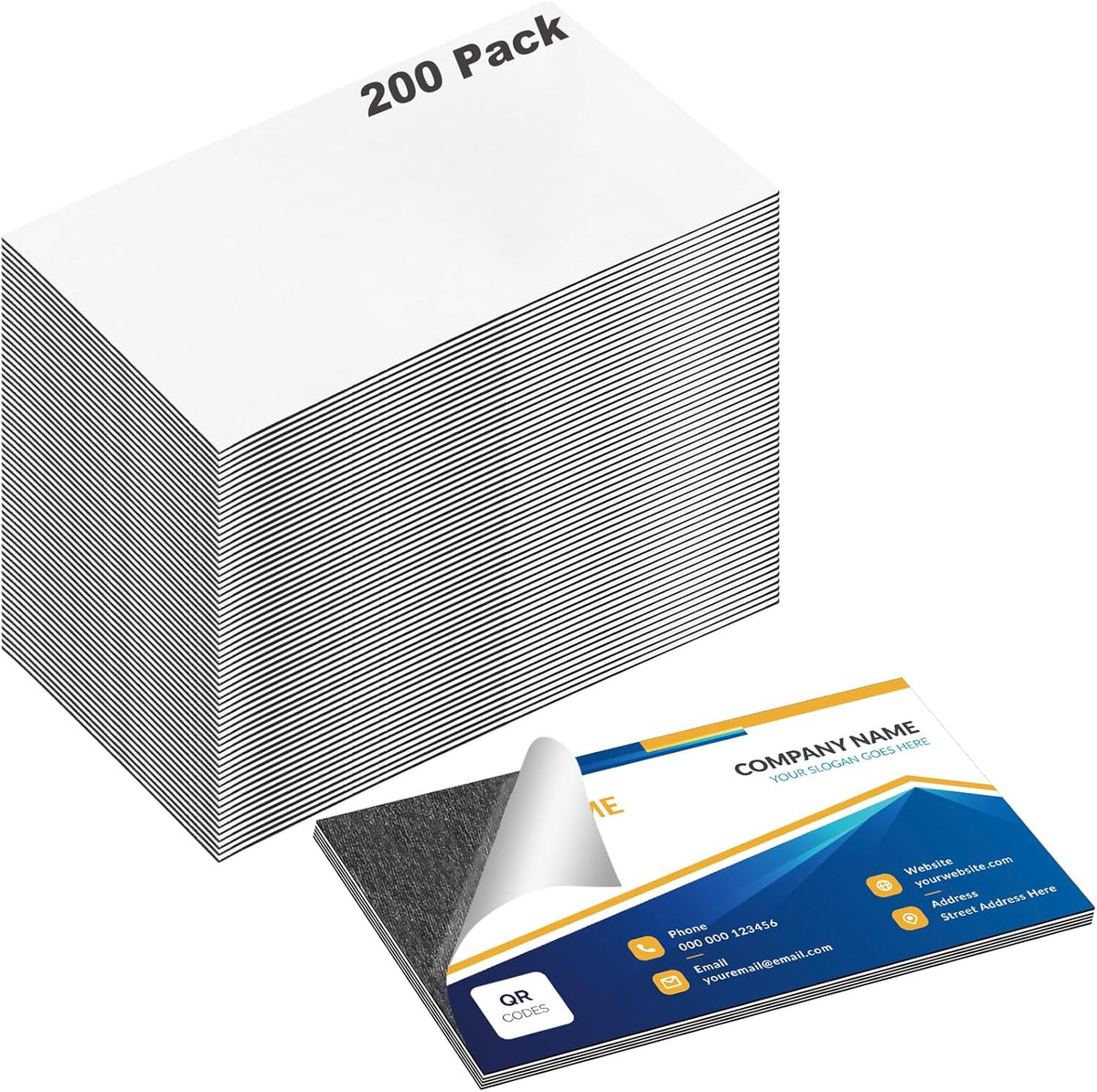 Adhesive Magnetic Sheets 4 x 6 Inch, 80 Packs Magnetic Sheets with Adhesive Backing - 0.5mm Thickness Flexible Magnet Sheets for Dies Storage, Craft Projects, Photos, School, Office