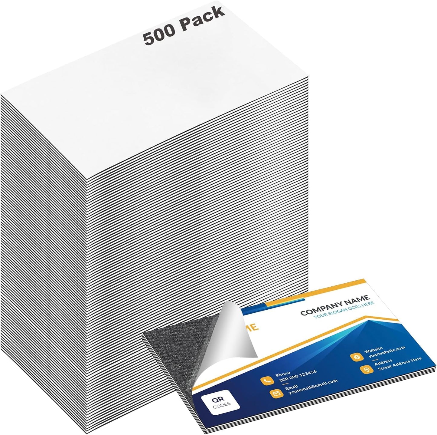 Adhesive Magnetic Sheets 4 x 6 Inch, 80 Packs Magnetic Sheets with Adhesive Backing - 0.5mm Thickness Flexible Magnet Sheets for Dies Storage, Craft Projects, Photos, School, Office