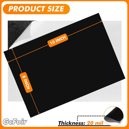 Adhesive Magnetic Sheets 4 x 6 Inch, 80 Packs Magnetic Sheets with Adhesive Backing - 0.5mm Thickness Flexible Magnet Sheets for Dies Storage, Craft Projects, Photos, School, Office