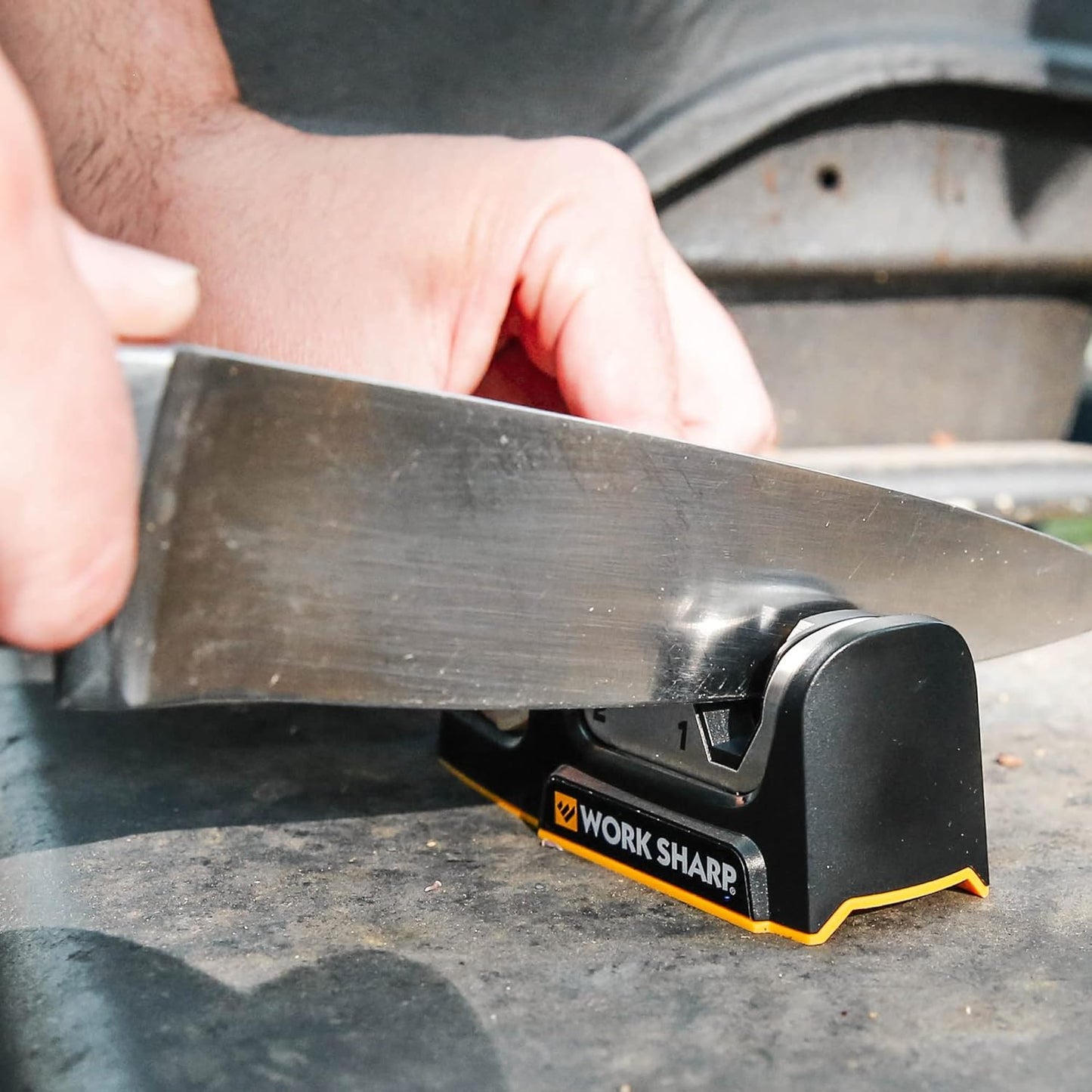 Pull Through Kitchen Knife Sharpener