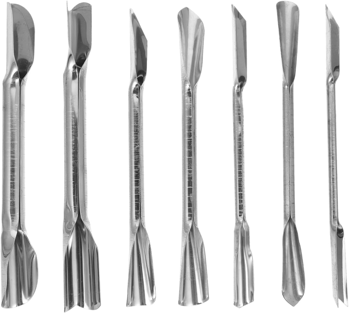 Double-Headed Carving Knife Set for Fruits and Vegetables Stainless Steel Food Carving Tool Garnish Shape Kitchen Utensil 6.29 Inch 7-Piece Set for Home Party Restaurant Use