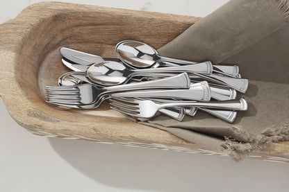 Silverware Set, Portola 12-Piece Steak Knife Flatware Set, Service For 12, Made Of 18/10 Stainless Steel, Dishwasher Safe, Home And Kitchen Utensils, Knives, Cutlery (Silver, 12 Piece)