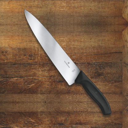 8 Inch Swiss Classic Chef's Knife - Non-Slip Stainless Steel | Professional kitchen knife for slicing and chopping, ergonomic handle, dishwasher safe design, authentic Swiss made quality