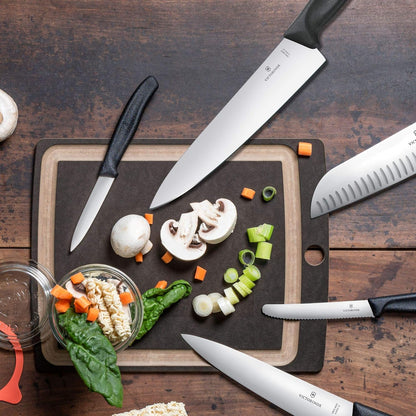 8 Inch Swiss Classic Chef's Knife - Non-Slip Stainless Steel | Professional kitchen knife for slicing and chopping, ergonomic handle, dishwasher safe design, authentic Swiss made quality