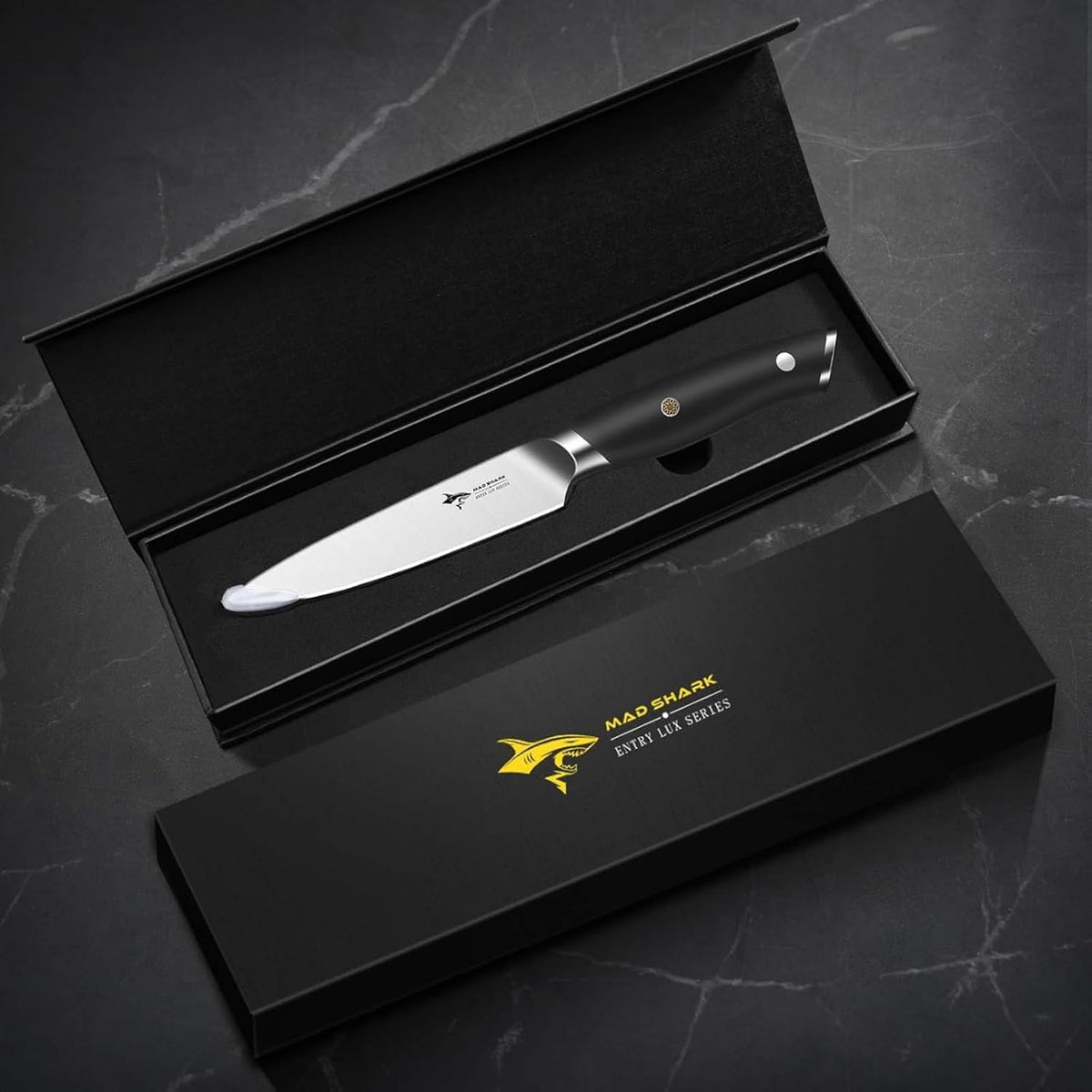 3.5 inch Paring Knife Ultra Sharp German Stainless Steel | Paring Fruit Knives with Ergonomic Handle Design, Unique Small Kitchen Knife As Gift for Chef's Men/Women