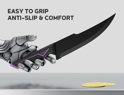 Knife Set - 15 PCS Kitchen Knife Set with Built-in Knife Sharpener Block - Stainless Steel Knife Block Set - Dishwasher Safe, Elegant Box for Men Women, Fathers day