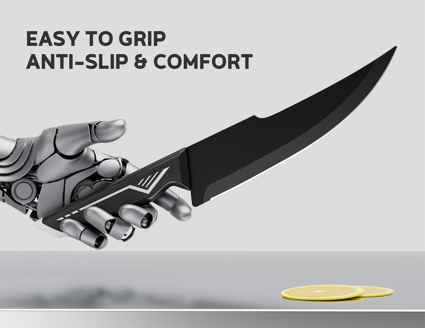 Knife Set - 15 PCS Kitchen Knife Set with Built-in Knife Sharpener Block - Stainless Steel Knife Block Set - Dishwasher Safe, Elegant Box for Men Women, Fathers day