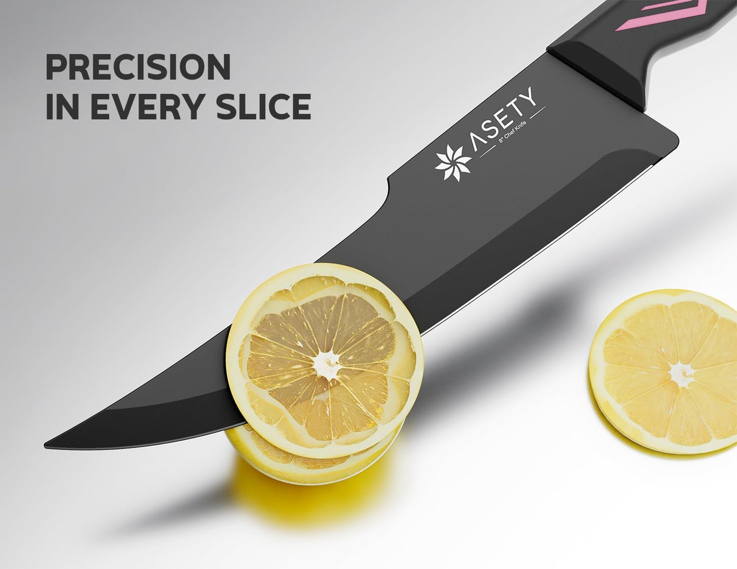 Knife Set - 15 PCS Kitchen Knife Set with Built-in Knife Sharpener Block - Stainless Steel Knife Block Set - Dishwasher Safe, Elegant Box for Men Women, Fathers day