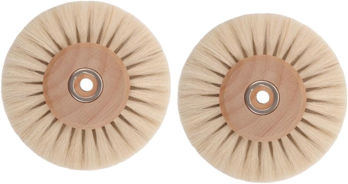 2pcs Polishing Brush Core Round Rust Removing Wheel for Efficient Cleaning and Buffing for Cracks and Stubborn Stains
