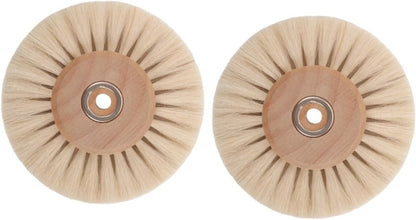 2pcs Polishing Brush Core Round Rust Removing Wheel for Efficient Cleaning and Buffing for Cracks and Stubborn Stains