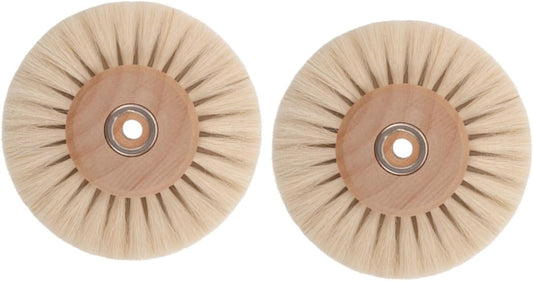 2pcs Polishing Brush Core Round Rust Removing Wheel for Efficient Cleaning and Buffing for Cracks and Stubborn Stains