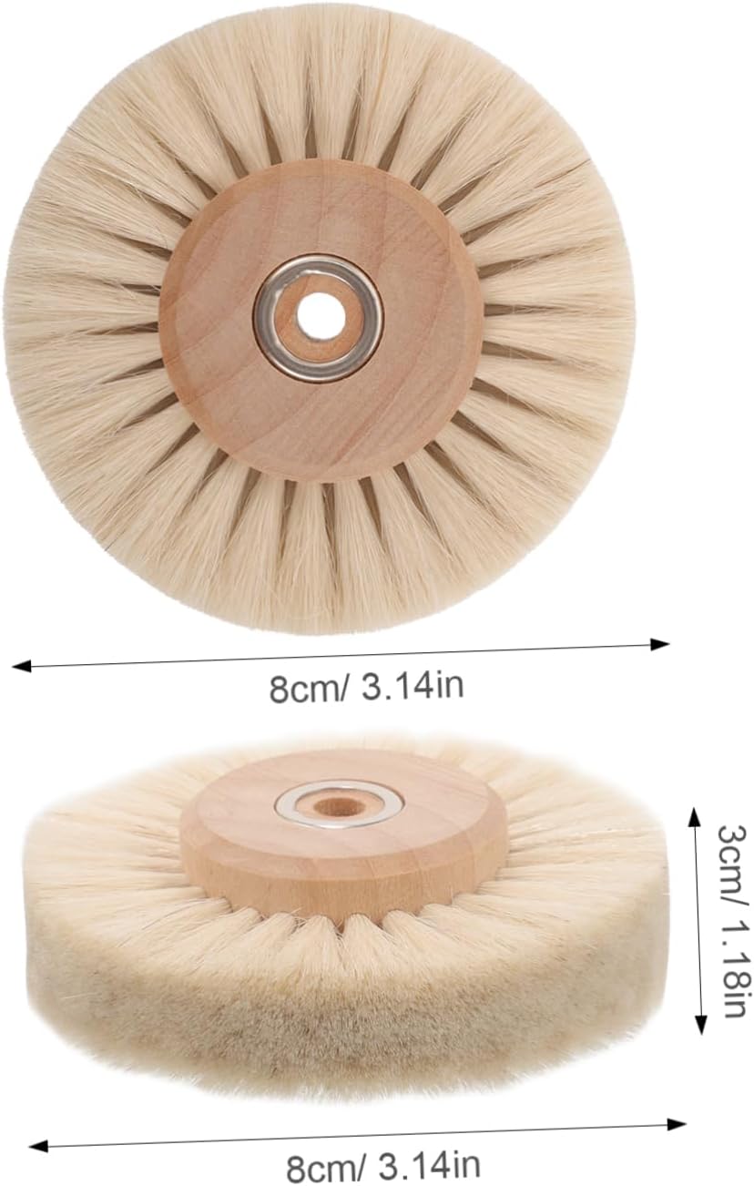 2pcs Polishing Brush Core Round Rust Removing Wheel for Efficient Cleaning and Buffing for Cracks and Stubborn Stains