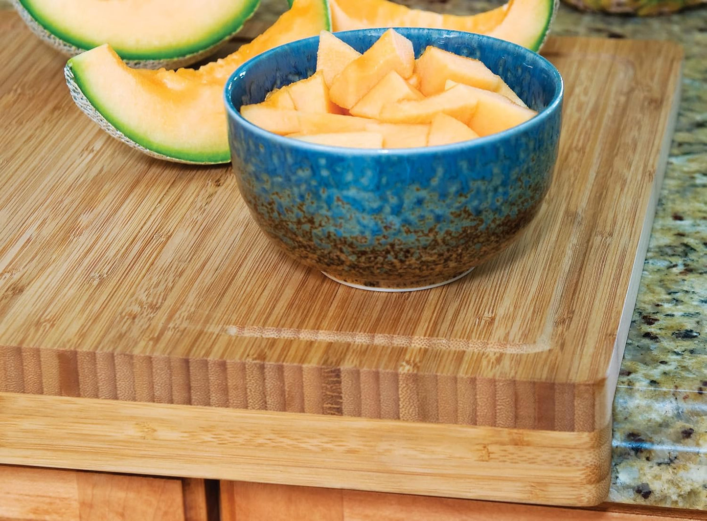 Bamboo Over The Edge of Counter Cutting Board