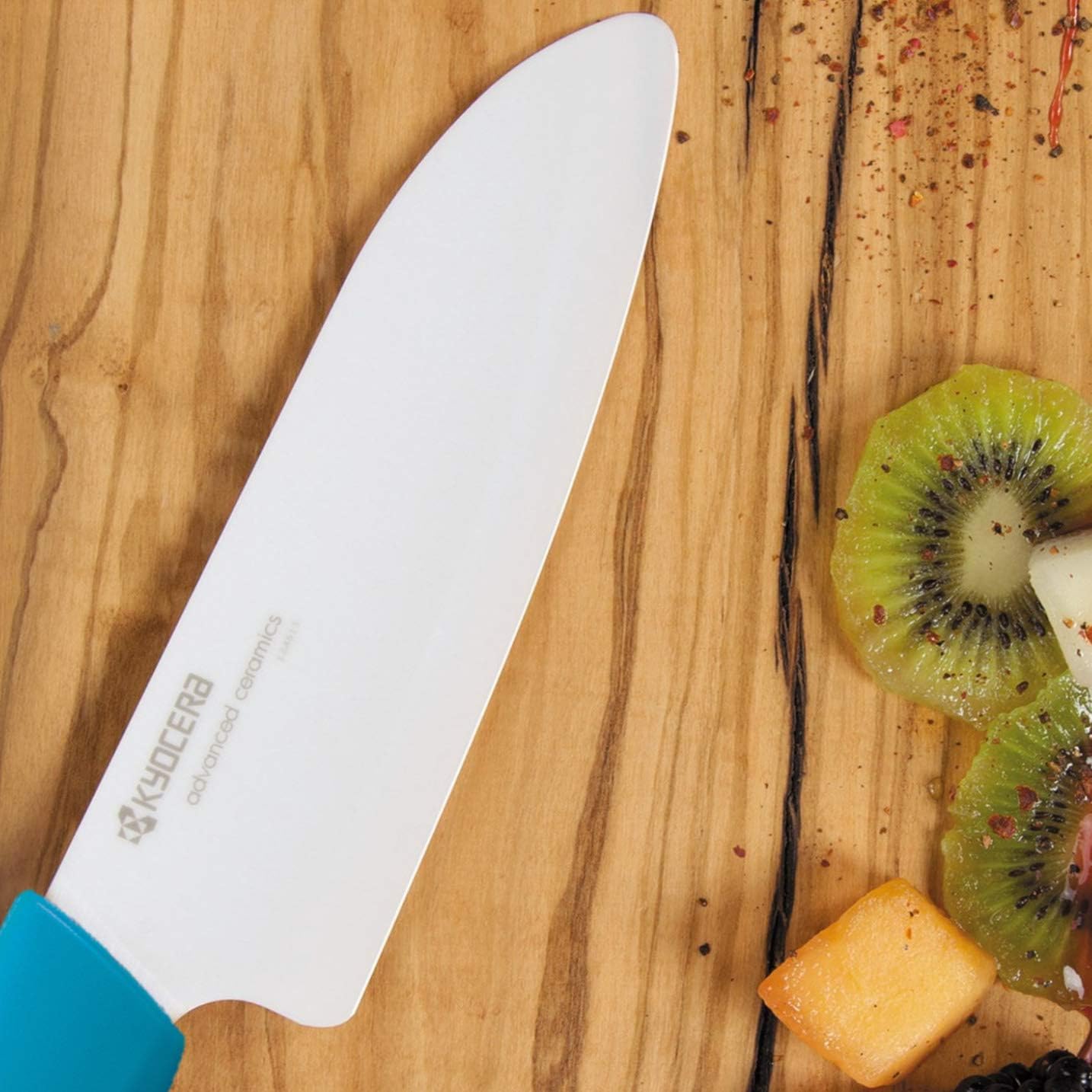 Revolution 5.5" Santoku Knife – Ultra-Sharp Japanese Ceramic | Revolution 5.5-Inch Santoku Knife: Ultra-Sharp Japanese Zirconia Blade for Precise Slicing, Dicing, and Mincing Tasks