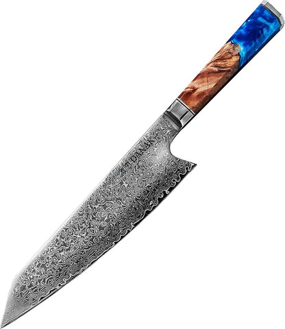 8-Inch Japanese Damascus Chef Knife – 67-Layer High Carbon Steel, Ultra-Sharp Blade for Effortless Precision Cutting, Octagonal Handle, Premium Gift Box