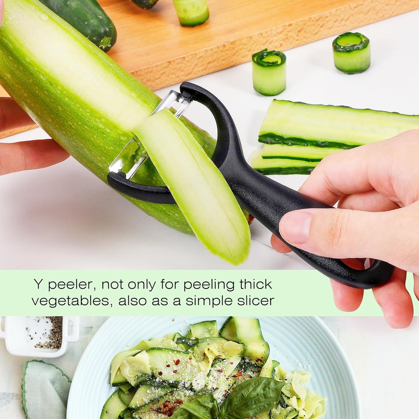 Upgrade Potato Peeler for Kitchen, 6PCS Stainless Steel Vegetable Peeler, I and Y Veggie Food Peeler for Apple Fruit Carrot Zucchini Cucumber,Good Grip Makes Peeling Very Easy