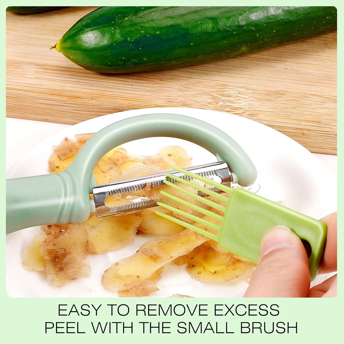 Upgrade Potato Peeler for Kitchen, 6PCS Stainless Steel Vegetable Peeler, I and Y Veggie Food Peeler for Apple Fruit Carrot Zucchini Cucumber,Good Grip Makes Peeling Very Easy