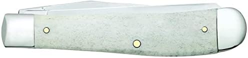 Case XX WR Pocket Knife Natural Smooth Bone Trapper W/Shield Item #1445 - (6254 SS) - Length Closed: 4 1/8 Inches