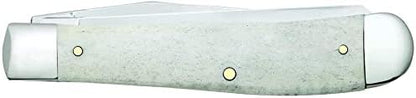 Case XX WR Pocket Knife Natural Smooth Bone Trapper W/Shield Item #1445 - (6254 SS) - Length Closed: 4 1/8 Inches
