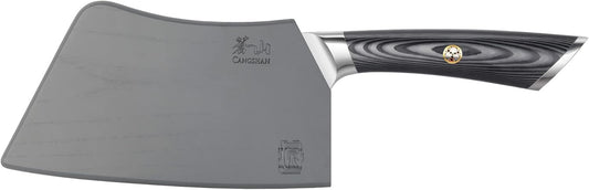 Cangshan NAKA Series 6-inch Meat Cleaver with Sheath, Forged Swedish 14C28N Steel, 503091