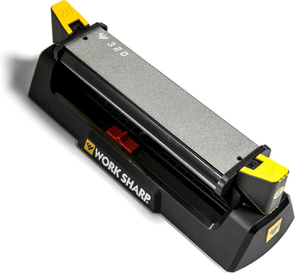 Benchstone Knife Sharpener, 3 sided for faster manual pocket or hunting knife sharpening