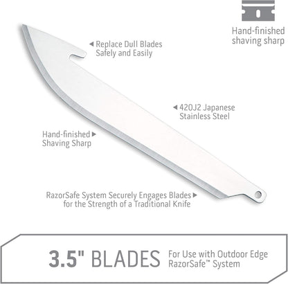 5.0" RazorSafe Replacement Boning & Fillet Blade Pack, 24-Pieces
