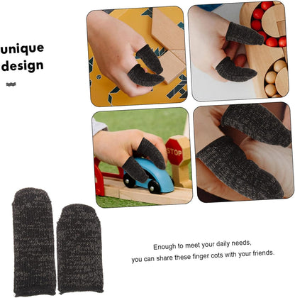 6Pcs Reusable Cut Resistant Finger Covers Protective Fingertip Sleeves for Kitchen Gardening and Crafting Durable Shield Against Cuts and Wounds