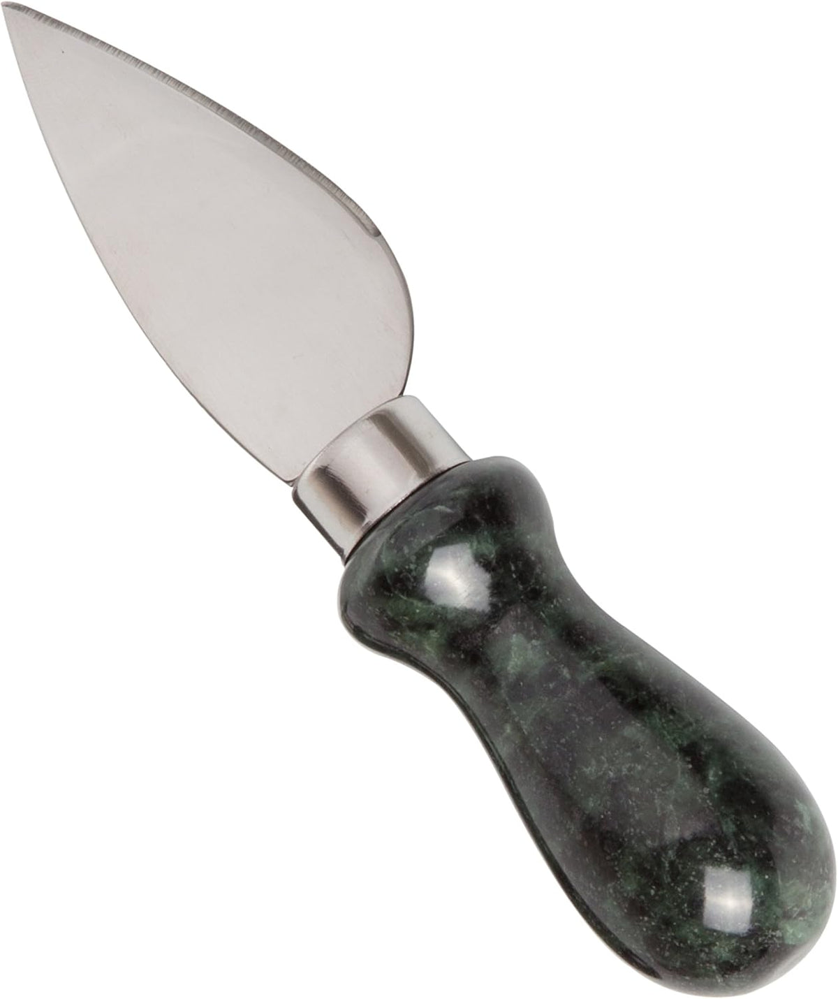 Natural Green Marble Handle Cheese Knife Set, 4 Pieces