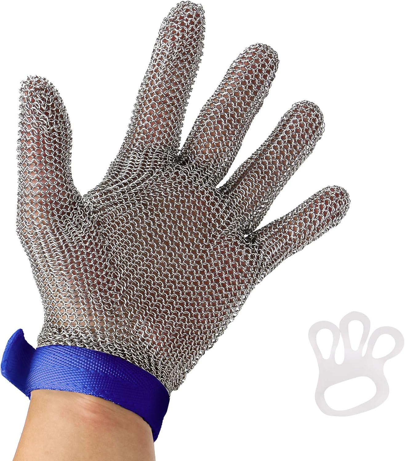 Metal Mesh Gloves - Stainless Steel Mesh Chain Cutting Gloves for Meat and Food Processing