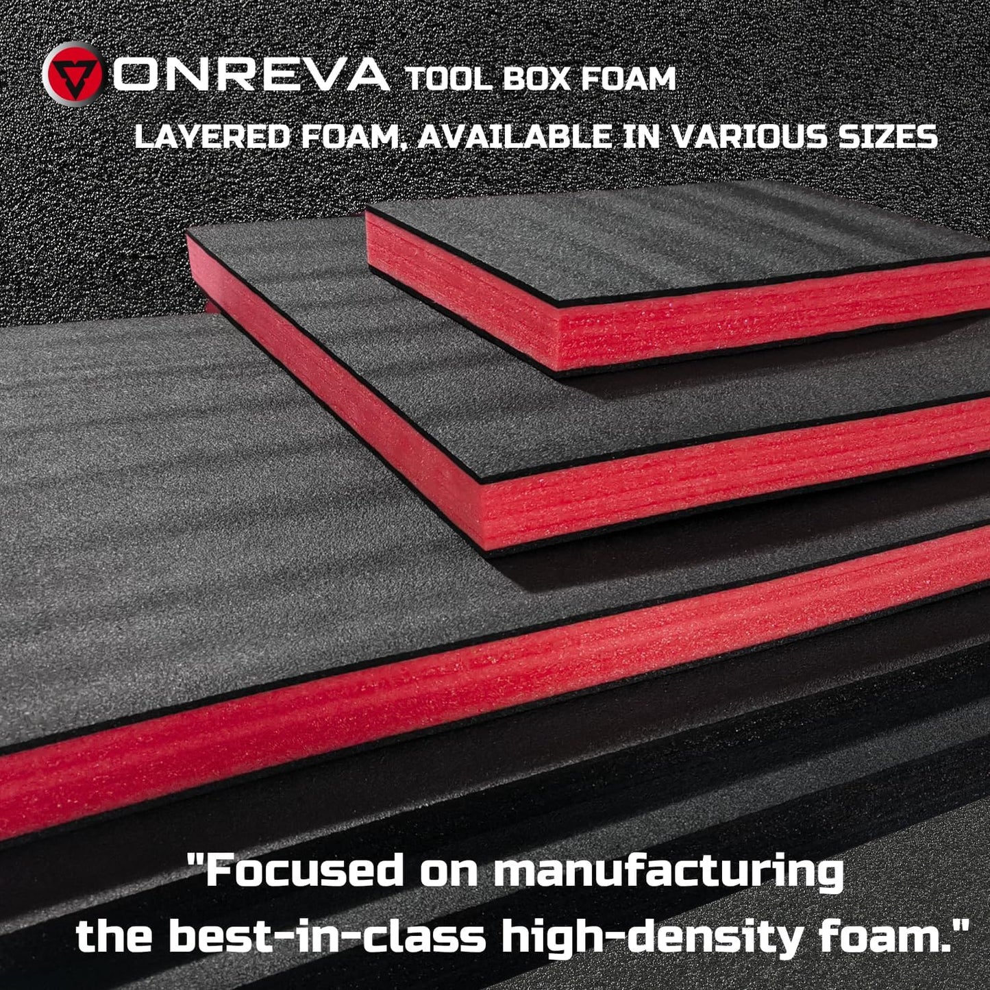 Tool Box Foam, 4Pack 16x12x1 inch, Foam Inserts for Cases, Polyethylene Storage Sheets for Toolbox Hard Case, Tool Shadow Insert, Kaizen Organizer Sheet