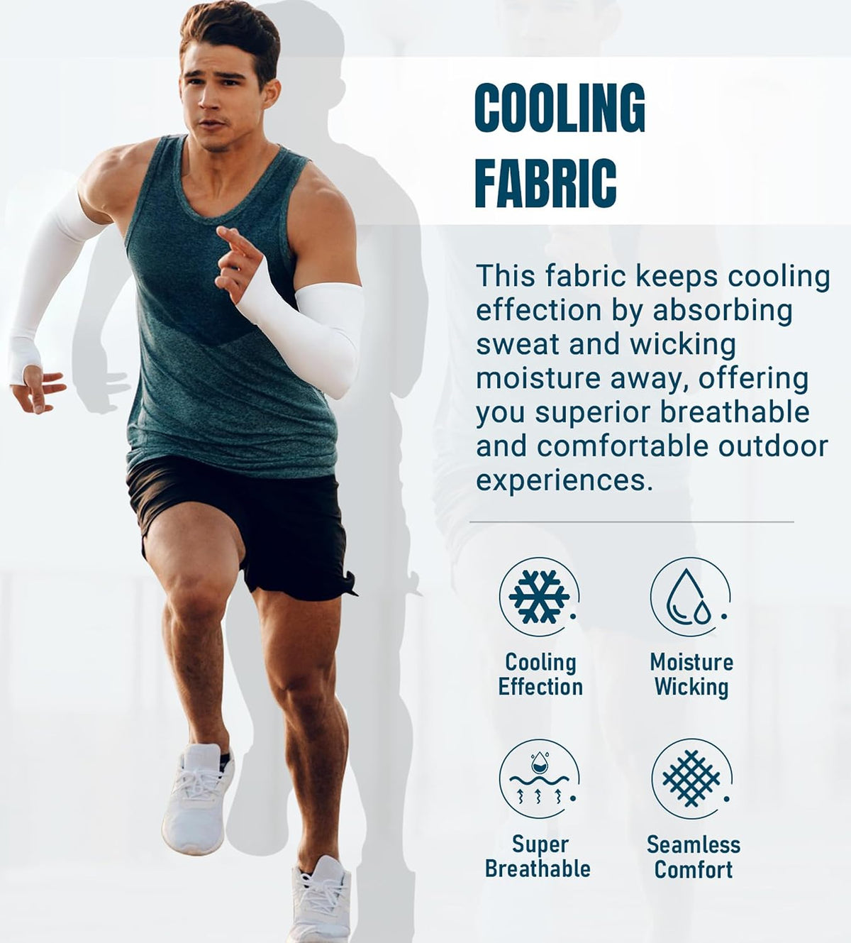 Sun Protection Cooling Arm Sleeves Compression - Tattoo Cover up - Sun Sleeves for Men Women Youth