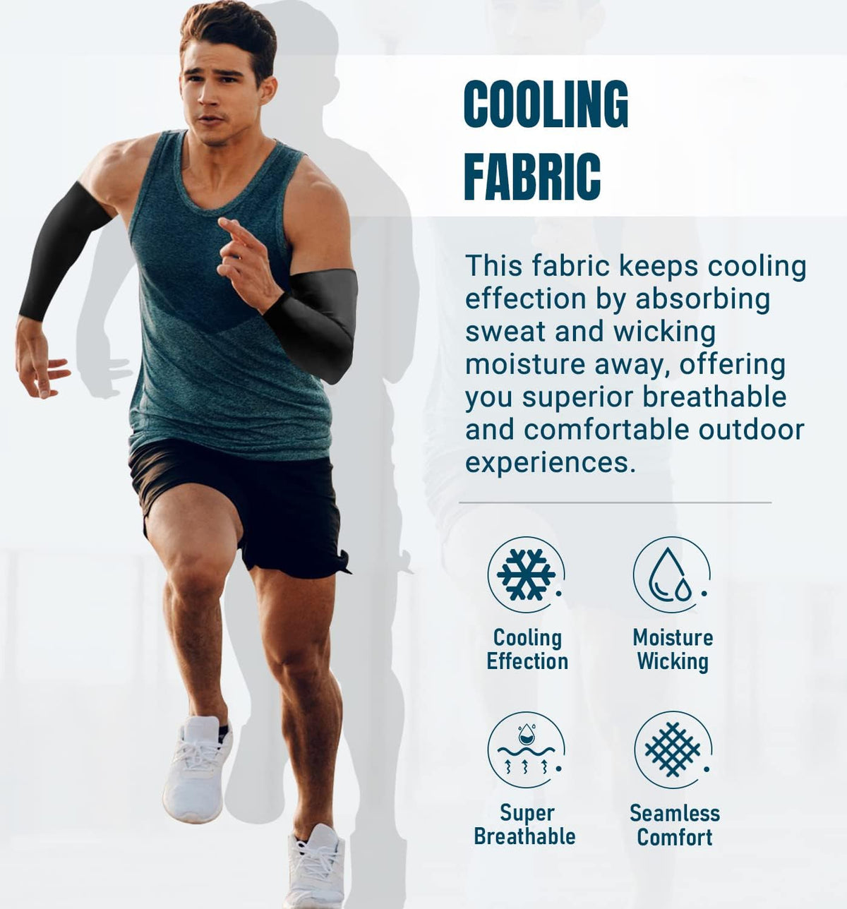 Sun Protection Cooling Arm Sleeves Compression - Tattoo Cover up - Sun Sleeves for Men Women Youth