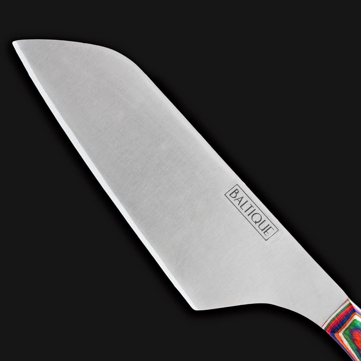 Baltique Marrakesh Collection 3-Piece Cheese Knife Set, Stainless Steel Cheese Knives with Colorful Wooden Handles for Charcuterie Boards
