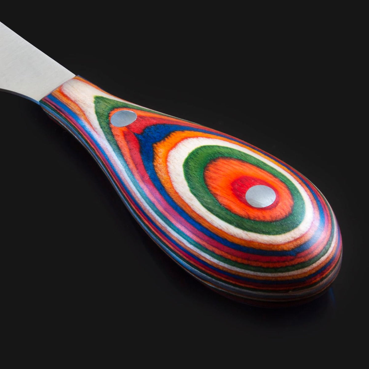 Baltique Marrakesh Collection 3-Piece Cheese Knife Set, Stainless Steel Cheese Knives with Colorful Wooden Handles for Charcuterie Boards