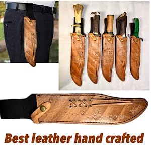 10" blade lenngth clip point bowie knife sheaths