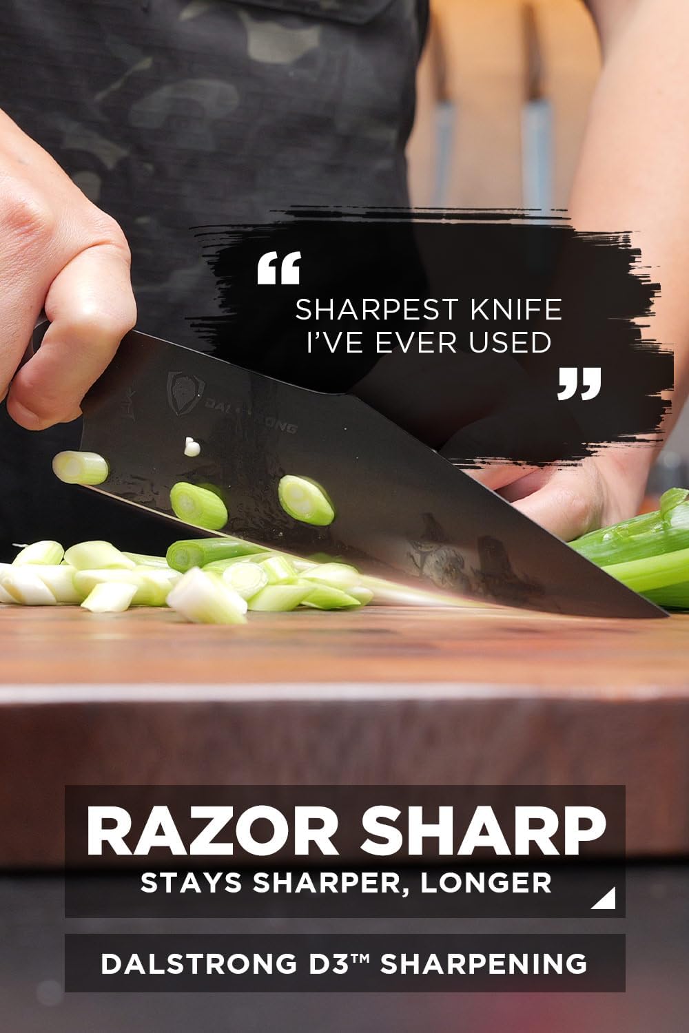 Chef Knife - 8 inch - Spartan Ghost Series - American Forged S35VN Powdered Steel Kitchen Knife - Maple & Red Resin Handle - Razor Sharp Cooking Knife -Sheath Included