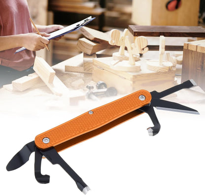 Traditional Folding Whittling Knife with 1.5in Detail Blade, Sawcut Handle, Nickel Silver Bolsters, Multi-Tool Portable Carving Tool Right Handed Carving Knife for Carving Camping EDC Outdoors