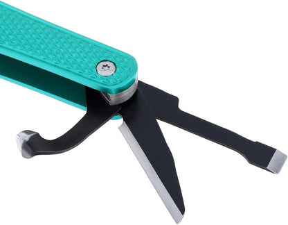 Traditional Folding Whittling Knife with 1.5in Detail Blade, Sawcut Handle, Nickel Silver Bolsters, Multi-Tool Portable Carving Tool Right Handed Carving Knife for Carving Camping EDC Outdoors